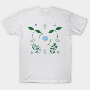 Dark Pastel Succulent Medley T-Shirt